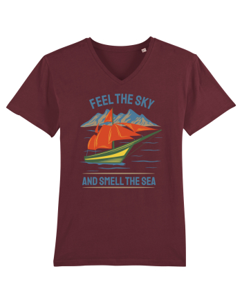 Feel the Sky and Smell the Sea Burgundy