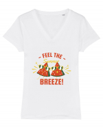 Feel the Summer Breeze Tricou mânecă scurtă guler V Damă Evoker