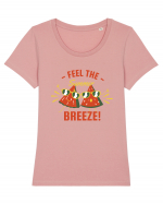 Feel the Summer Breeze Tricou mânecă scurtă guler larg fitted Damă Expresser