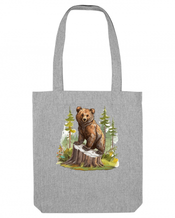 Bear in the forest Heather Grey