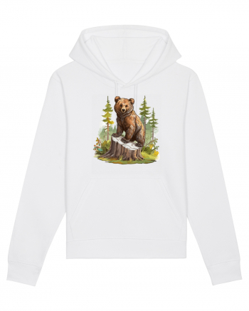 Bear in the forest White