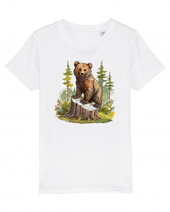 Bear in the forest White