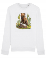 Bear in the forest Bluză mânecă lungă Unisex Rise