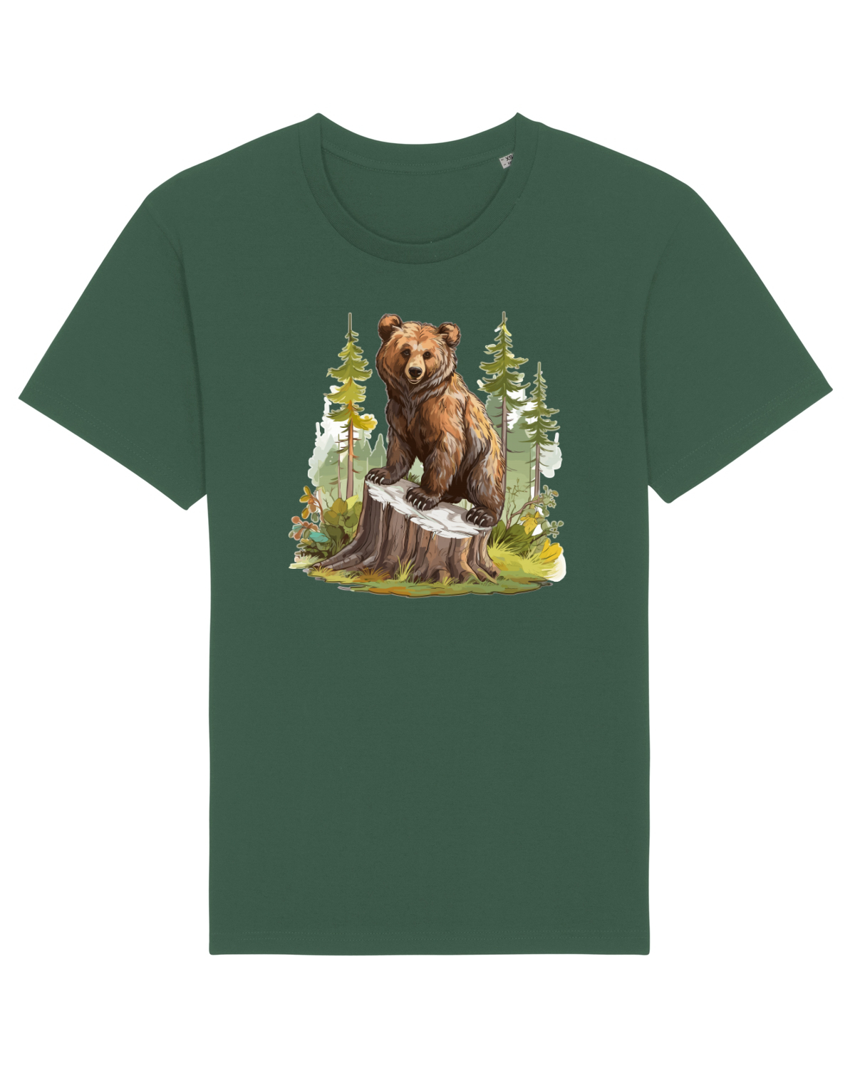 Tricou mânecă scurtă Unisex Rocker Bottle Green
