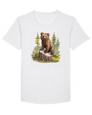 Bear in the forest White