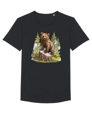 Bear in the forest Black