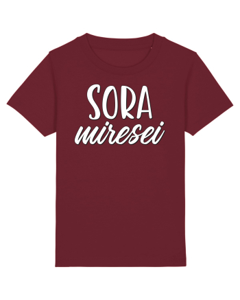 Tricou poze nunta - sora miresei Burgundy