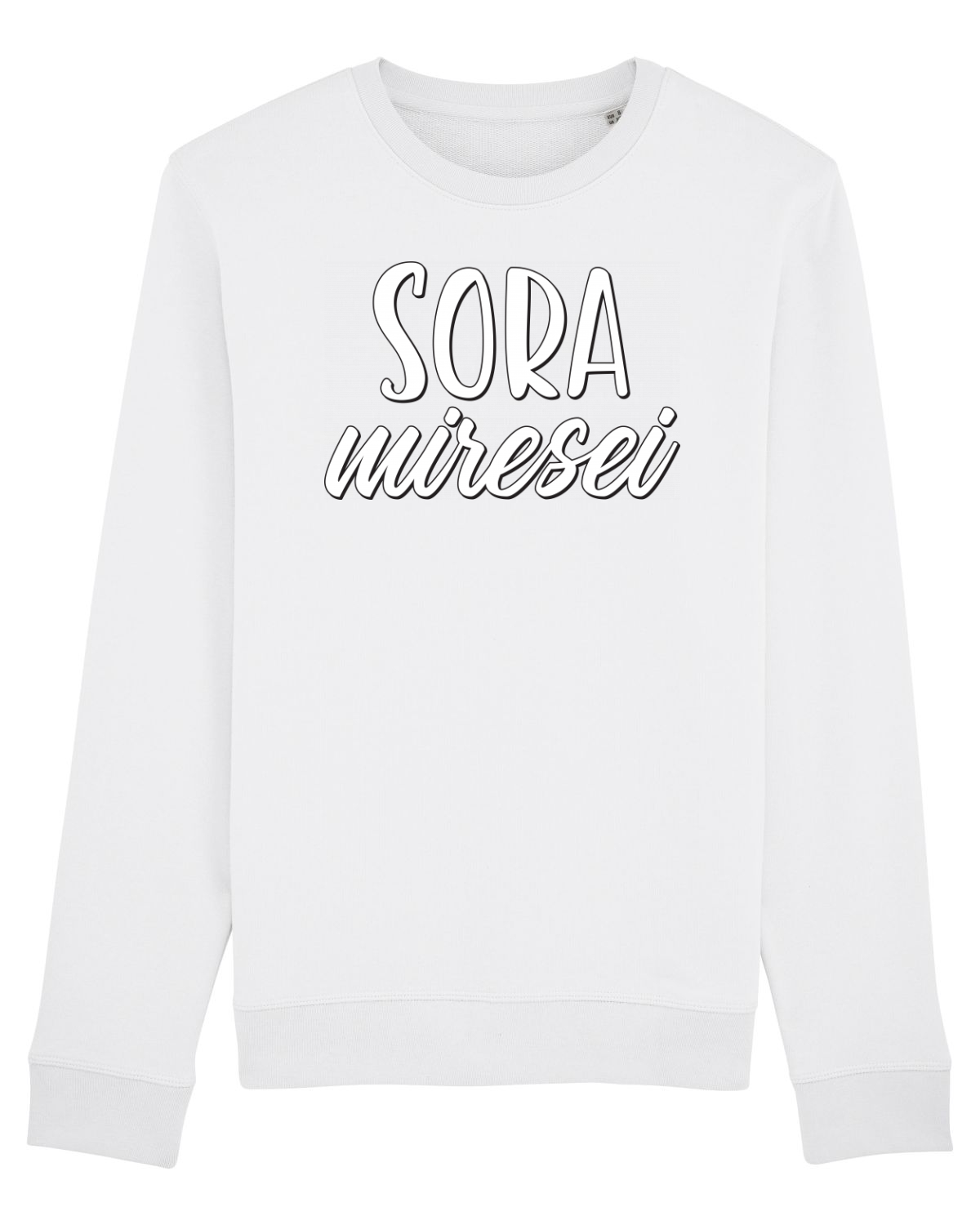 Bluză mânecă lungă Unisex Rise White