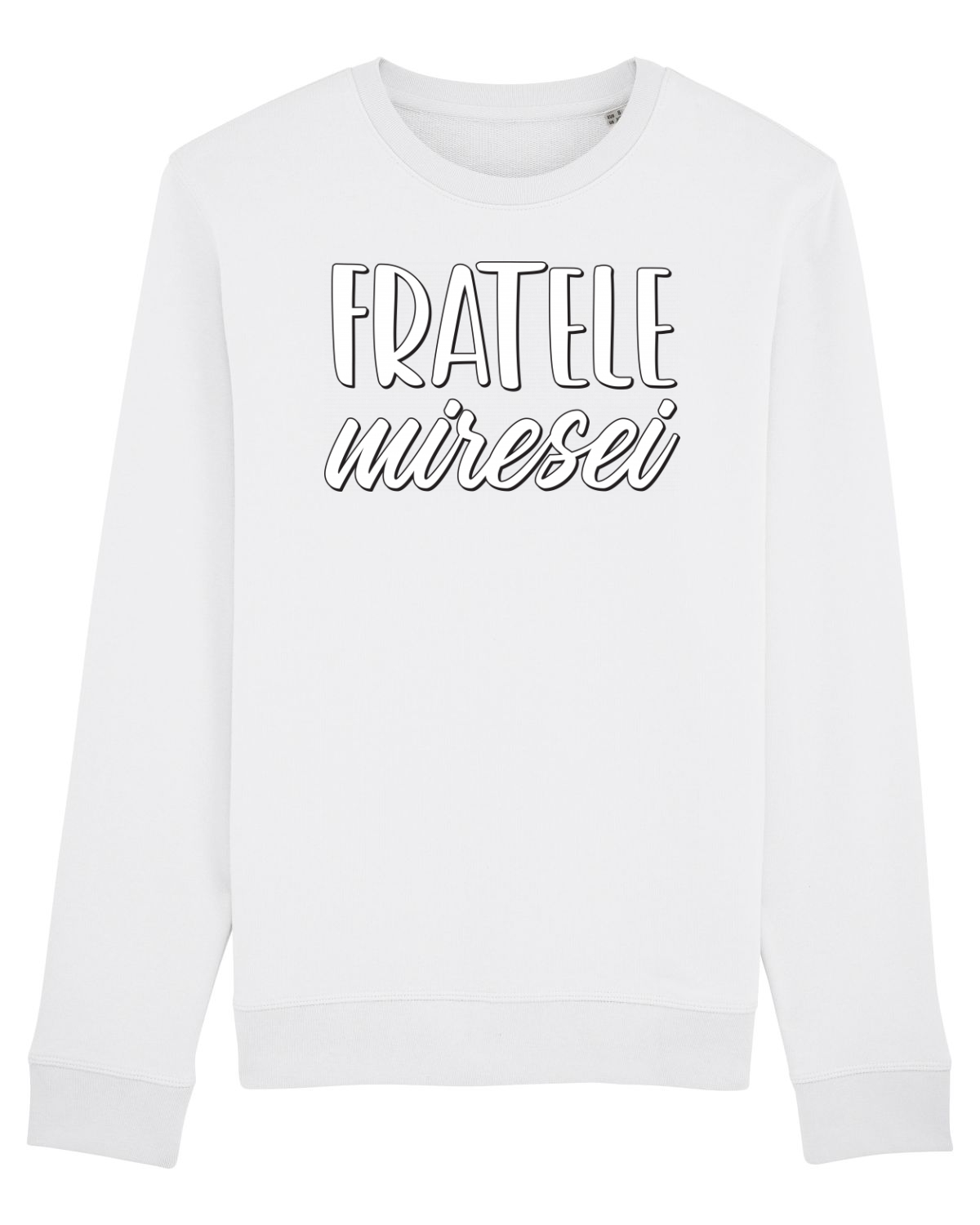 Bluză mânecă lungă Unisex Rise White
