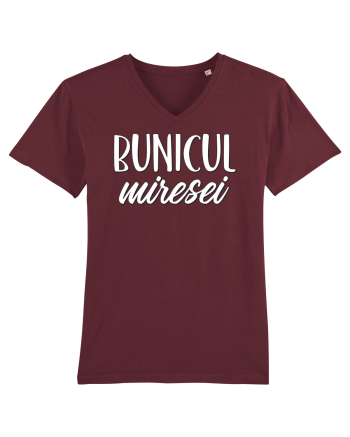 Tricou poze nunta - bunicul miresei Burgundy