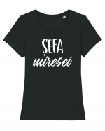 Tricou poze nunta - șefa miresei Tricou mânecă scurtă guler larg fitted Damă Expresser