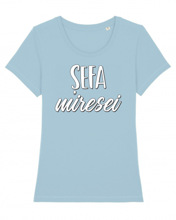 Tricou poze nunta - șefa miresei Sky Blue