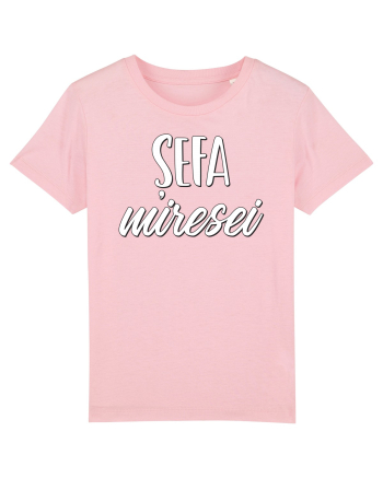 Tricou poze nunta - șefa miresei Cotton Pink