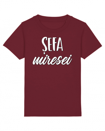 Tricou poze nunta - șefa miresei Burgundy