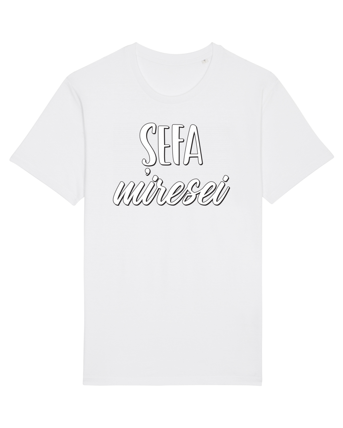 Tricou mânecă scurtă Unisex Rocker White