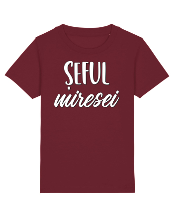 Tricou poze nunta - șeful miresei Burgundy