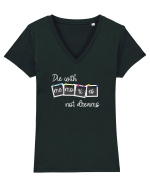 Die with memories Tricou mânecă scurtă guler V Damă Evoker