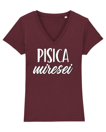 Tricou poze nunta - pisica miresei Burgundy