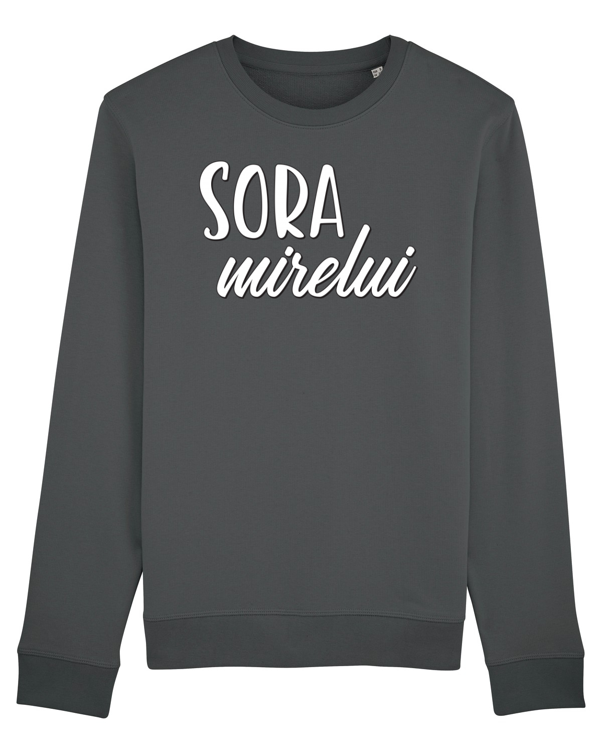 Bluză mânecă lungă Unisex Rise Anthracite