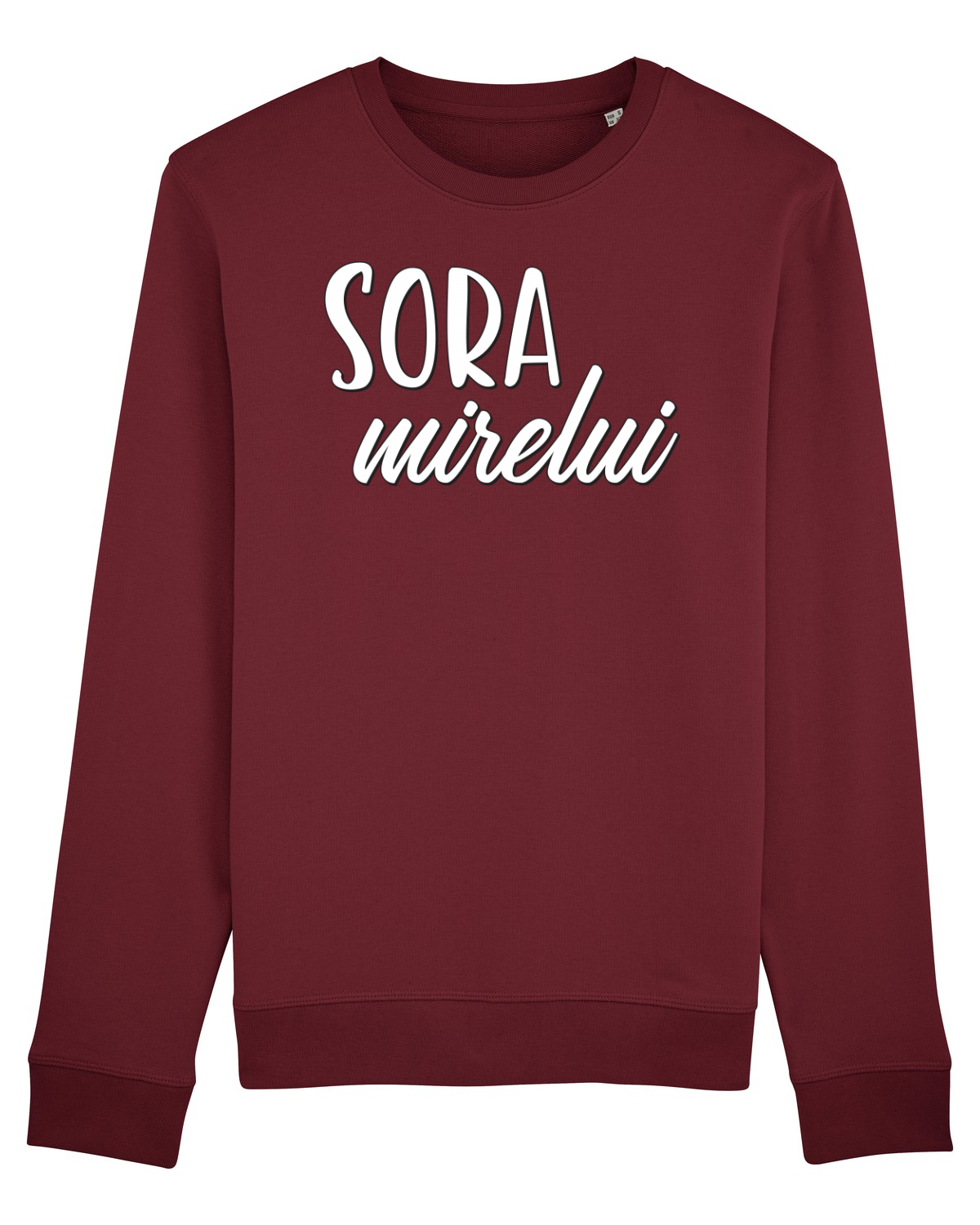 Bluză mânecă lungă Unisex Rise Burgundy