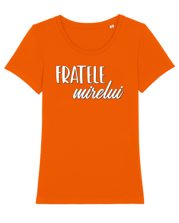 Tricou poze nunta - fratele mirelui Bright Orange