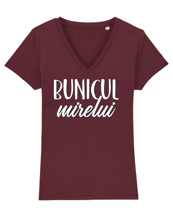 Tricou poze nunta - bunicul mirelui Burgundy