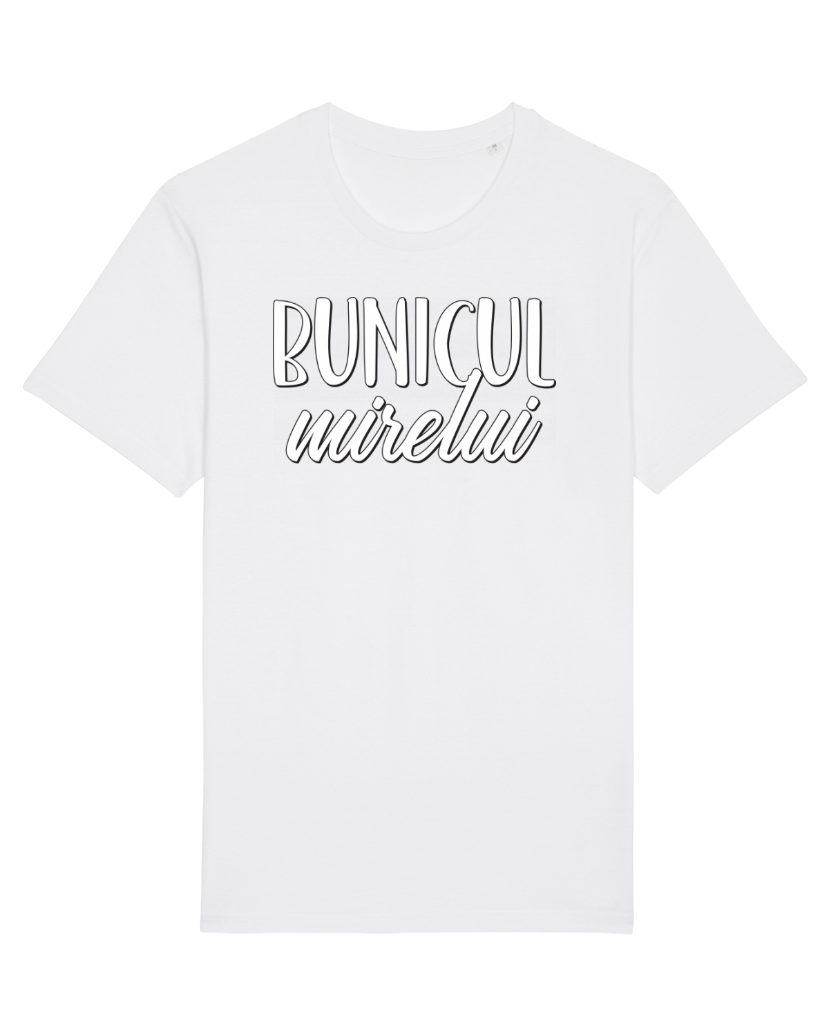Tricou mânecă scurtă Unisex Rocker White
