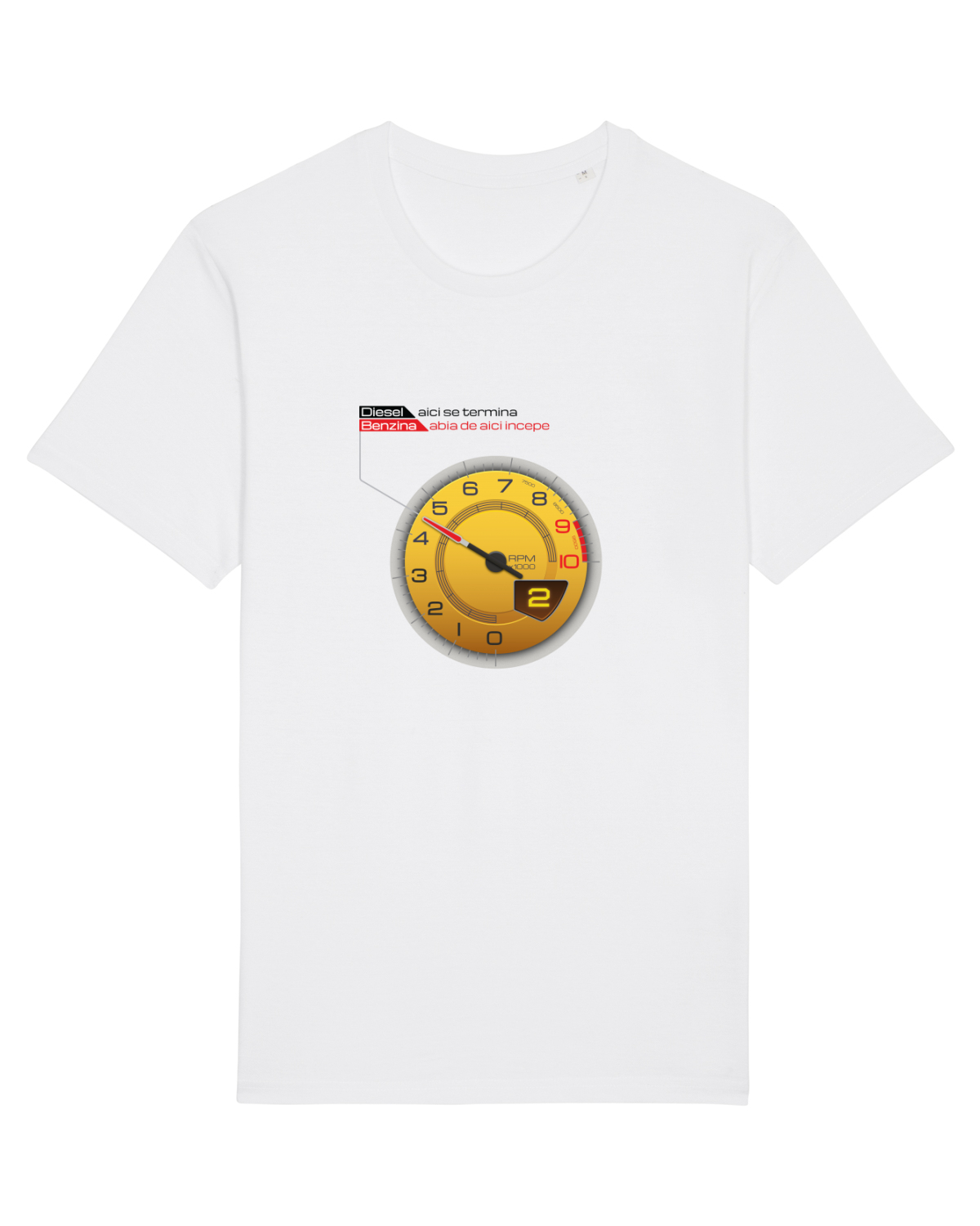 Tricou mânecă scurtă Unisex Rocker White
