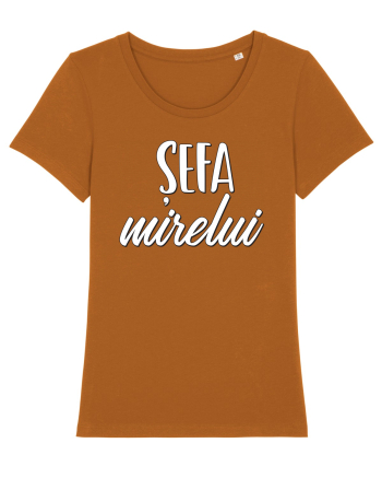Tricou poze nunta - șefa mirelui Roasted Orange