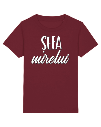 Tricou poze nunta - șefa mirelui Burgundy