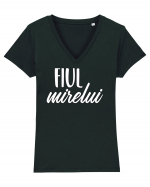 Tricou poze nunta - fiul mirelui Tricou mânecă scurtă guler V Damă Evoker