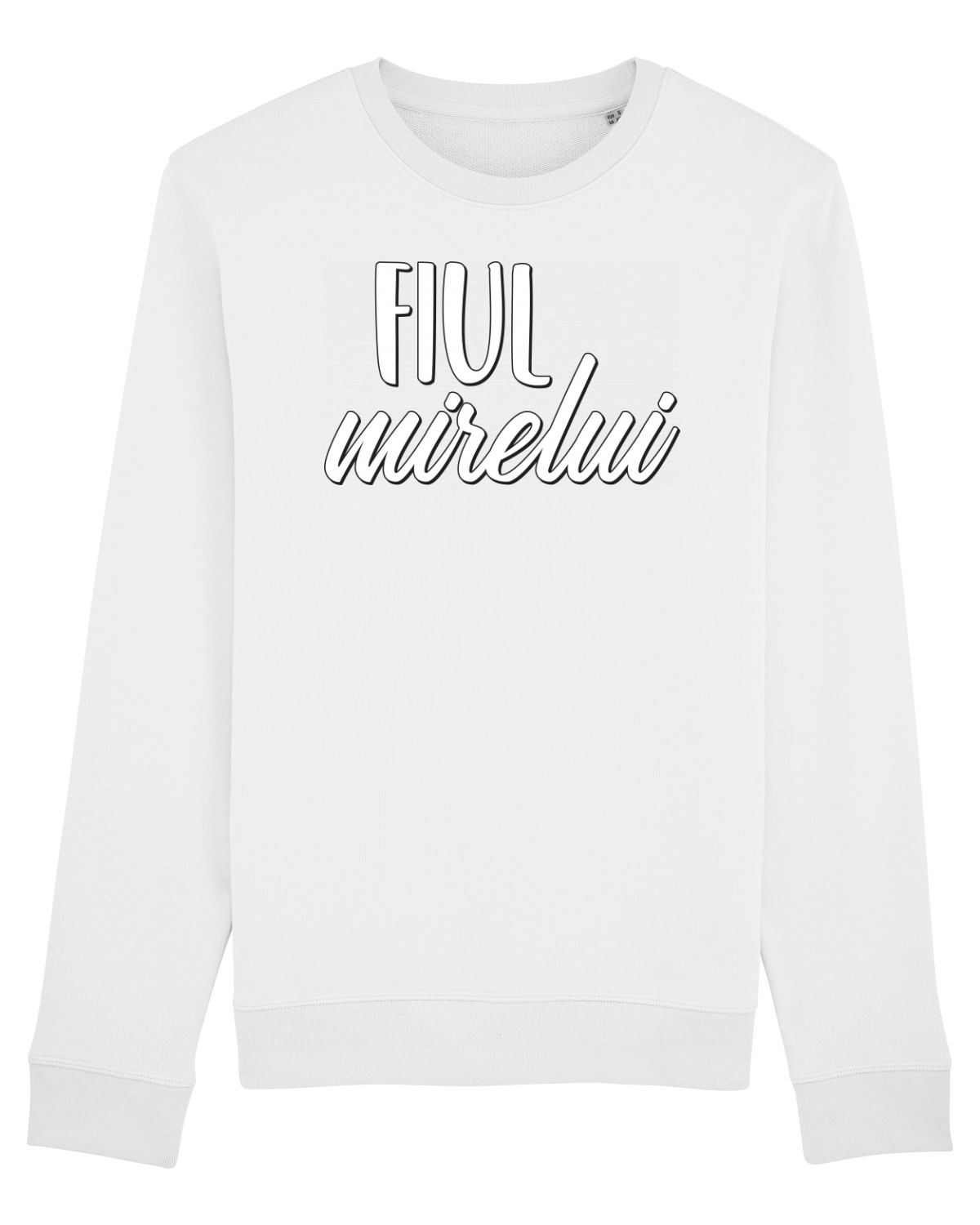 Bluză mânecă lungă Unisex Rise White