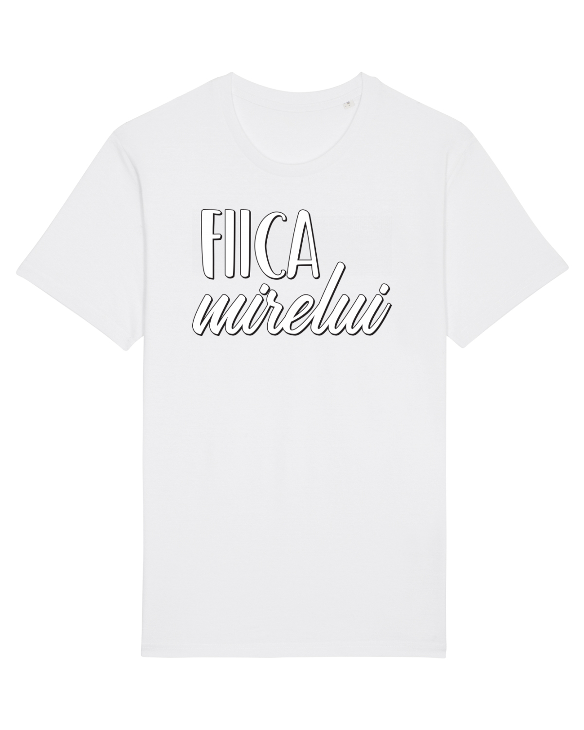 Tricou mânecă scurtă Unisex Rocker White