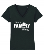 It's a Family thing Tricou mânecă scurtă guler V Damă Evoker