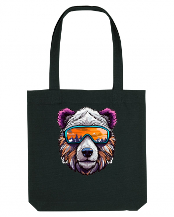 Snowboarding bear Black