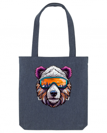 Snowboarding bear Midnight Blue