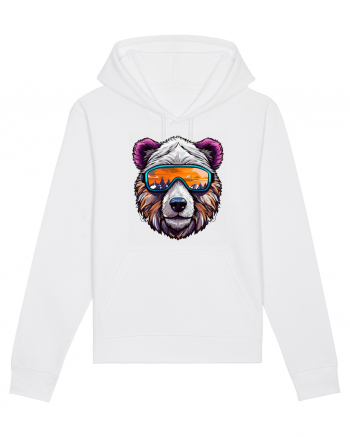 Snowboarding bear White