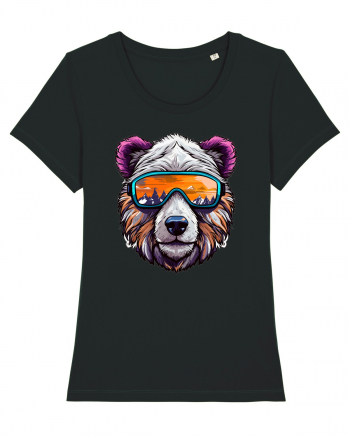 Snowboarding bear Black