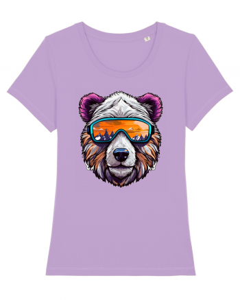 Snowboarding bear Lavender Dawn