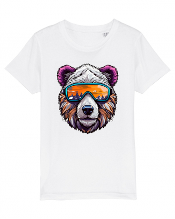 Snowboarding bear White