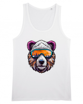 Snowboarding bear White