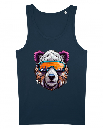 Snowboarding bear Navy