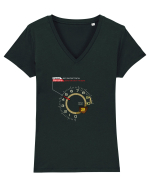 Benzina is power Tricou mânecă scurtă guler V Damă Evoker