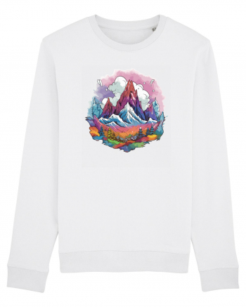 Fantasy Mountains Bluză mânecă lungă Unisex Rise