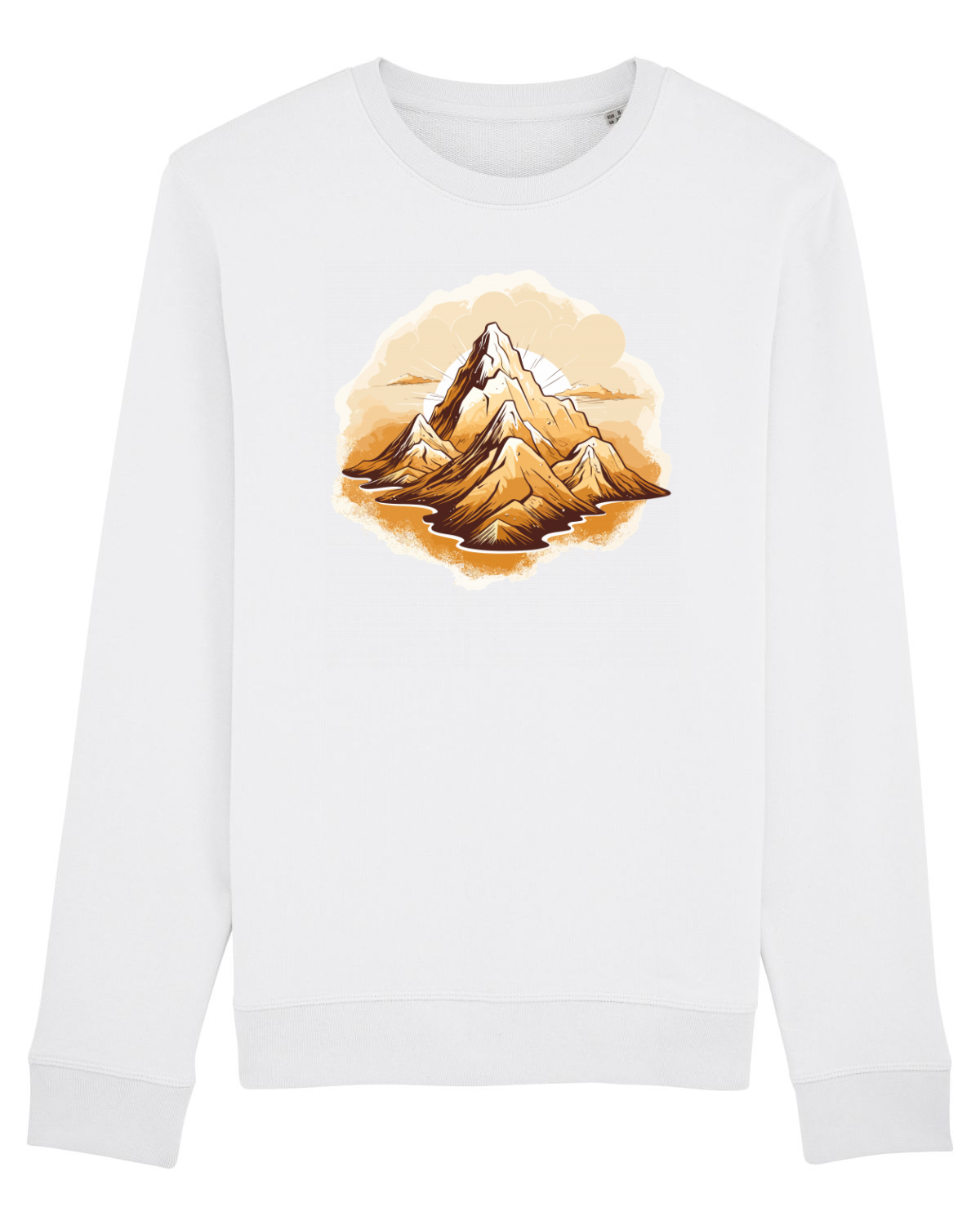 Bluză mânecă lungă Unisex Rise White