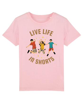 Live Life in Shorts Cotton Pink