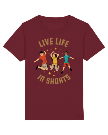 Live Life in Shorts Burgundy