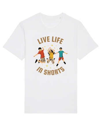 Live Life in Shorts White