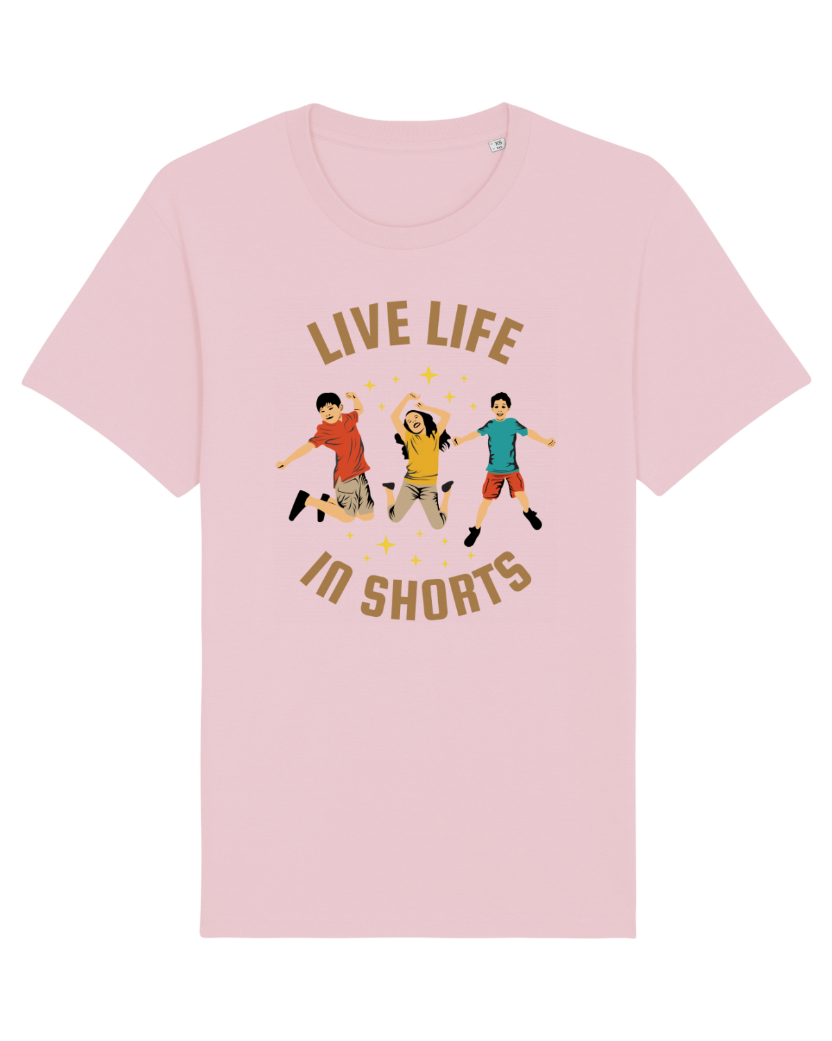 Tricou mânecă scurtă Unisex Rocker Cotton Pink