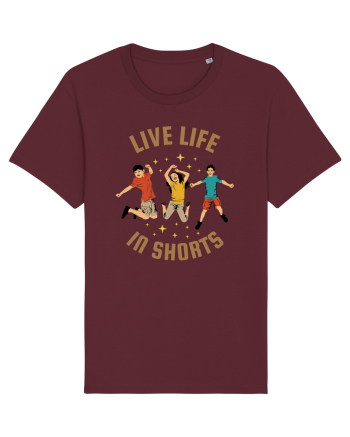 Live Life in Shorts Burgundy